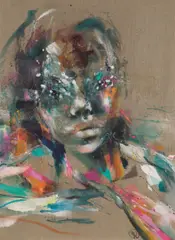Lucia Riccelli, Wish, 2025, acrylic and oil on canvas; unframed