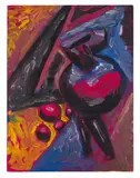 Untitled by Hubert Schmalix, 1981, gouache on paper; framed, sold Oct 2026