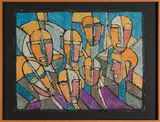 Untitled by Hubert Schmalix, 1983, gouache on paper; framed, sold Oct 2026
