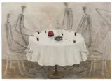 Untitled by Walter Schmögner, 1982, mixed media on paper; framed, sold Oct 2026