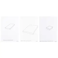 Erwin Wurm, Untitled (mixed lot: 3 works on paper), 2003, fibre-tip pen on paper; framed