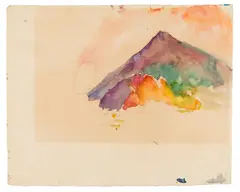Herbert Boeckl, Mountain landscape, c. 1945, watercolour on paper; framed
