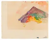 Mountain landscape by Herbert Boeckl, c. 1945, watercolour on paper; framed, sold Oct 2026
