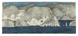 The Dalmatian coast by Herbert Breiter, 1969, watercolour on laid paper; framed, sold Oct 2026