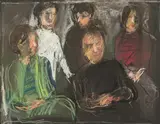 Portrait of the Lessing Family by Georg Eisler, 1975, pastel on paper; framed, sold Oct 2026