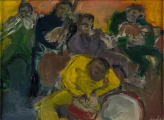 Kleine Jazzband by Georg Eisler, 1947, oil on canvas; framed, sold Oct 2026