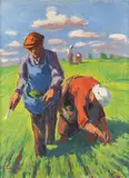 Distelstecher by Erich Fraaß, 1932-1935, oil on canvas; framed, sold Oct 2026