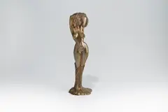 Ernst Fuchs, Daphne, 1983, bronze, gold patinated