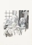 Alfred Gerstenbrand, Mixed lot: Two works on paper, mixed media on paper; framed