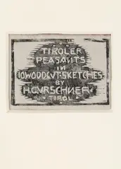 Herbert Gurschner, Tiroler Peasants (10 colour woodcuts and cover page), 1924, ten colour woodcuts on paper; framed