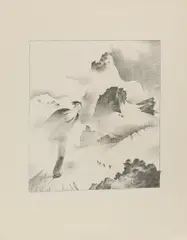 Franz Sedlacek, Der Berggeist, 1937, lithograph on paper; framed