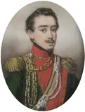 Portrait of Baptist Baron Caballini-Ehrenburg by Patricius Kittner attributed, Watercolor on ivory; framed, sold Oct 2026