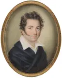 Portrait of a Gentleman by Jakob Suter, Watercolor on ivory; framed, sold Oct 2026
