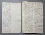 44 pages handwritten by the Prince, 13 pages written to the Prince by Michel de Suzzo by Jean Louis Joseph Comte de Cobenzl, without date, sold Oct 2026