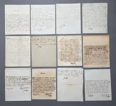 Franz Ii. & I., Mixed lot of 13 letters, 1 copy of a letter, 1 envelope, 1 fragment signed, among others to his Brother, Count Zichy, Count Frimont, Count Kollowrath, 1790 - 1830, 12° - 8°