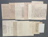 Mixed lot of 18 autograph letters signed, including Field Marshal Windischgrätz, Grand Duke Leopold of Baden, King Willhelm VI. of Prussia by Johann Josef Wenzel Count Radetzky von Radetz, 1834 - 1859, small 8° - 4°, sold Oct 2026