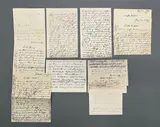 Mixed lot of 14 pieces, private correspondence of unknown authorship by Varia Geschichte, c. 1900, small 8° - 8°, sold Oct 2026