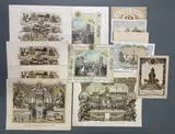 Mixed lot of 12 official new year's messages by Varia Geschichte, 1861 - 1891, 12° - 4°, sold Oct 2026