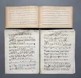 Handwritten music book (instructional booklet), manuscript ‘Zein Alasman and the King of the Spirits' Violin 1, 7 pages by Joseph Schalk, sold Oct 2026