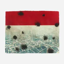 Untitled by Uwe Wittwer, 1992, monotype, sold Aug 2023