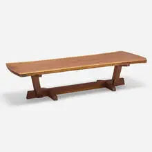 Bench by New Hope Modern, c. 1985, American black walnut, sold Aug 2023