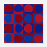 Untitled by Victor Vasarely, 1964, screenprint in colors, sold Aug 2023