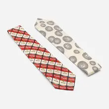 Piccoli Soli tie by Barnaba Fornasetti, c. 1995, silkscreen on silk, sold Aug 2023