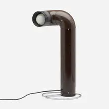 Table lamp by Kwok Hoi Chan, c. 1965, plastic, chrome-plated steel, sold Aug 2023