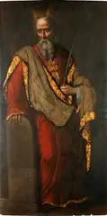 Moses with the Ten Commandments by Rob Schröder, oil on panel, sold Apr 2015