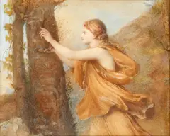 The Nurture of Jupiter by Nicolas Poussin, watercolour, sold Apr 2015