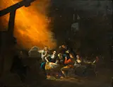 Nativity scene by Benjamin Gerritsz Cuyp, oil on panel, sold Apr 2015