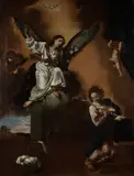 The Annunciation by Flaminio Torri degli Ancinelli, oil on canvas, sold Apr 2015