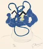 Aus: „Si je mourais là-bas by Georges Braque, 1962, Farbholzschnitt auf Velin, sold Nov 2011