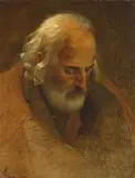 Studienkopf eines bärtigen Mannes by Adolf Friedrich, Öl auf Papier, auf Leinwand aufgezogen, sold May 2012