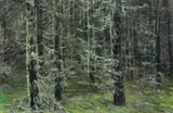 Wald im Herbst by Walter Leistikow, Gouache auf Papier, sold Jun 2013