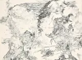 In Splitterwinden by Bernard Schultze, 1977, Tuschfeder auf Schoellershammer-Karton, sold Dec 2012