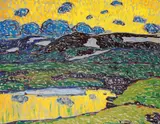 Norwegische Landschaft by Alfred Helberger, Öl auf Leinwand, sold Nov 2011