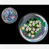 Noble Effort paperweight ball on base by Richard Marquis, sold Jan 2018