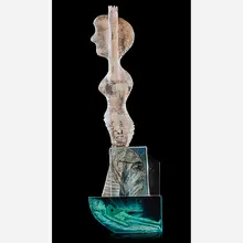 Glass Sculpture by Robert Palusky, sold Jan 2018