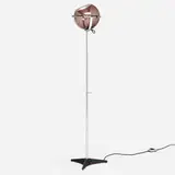 Globe floor lamp by Frank Ligtelijn, 1961, chrome-plated brass, smoked glass, enameled steel, aluminum, rubber, sold Aug 2023