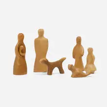 Playforms collection by Antonio Vitali, 1962, carved wood, sold Aug 2023