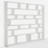 Flat.C bookshelf by Antonio Citterio, 2008, lacquered Masonite, enameled aluminum, sold Aug 2023