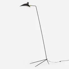 Serge Mouille, Lampadaire 1 floor lamp, enameled aluminum, enameled steel, brass
