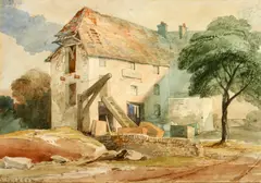 Portishead Old Mill by Aows Samuel Jackson, watercolour,, sold Feb 2015