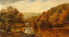 Welsh landscapes by Thomas Spinks, oil on canvas, a pair, sold Feb 2015
