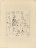 Die Gesundbeter by George Grosz, 1918, Fotolithografie auf Strathmore Japan, sold Feb 2024