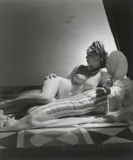 Odalisque, New York by Horst P. Horst, 1943, Späterer Silbergelatineabzug. Agfa-Papier, sold Jan 2024