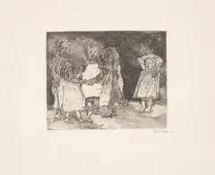 Ringelreihe by Emil Nolde, 1908, Aquatintaradierung auf Papier, sold Jan 2026
