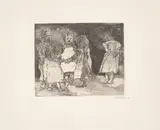 Ringelreihe by Emil Nolde, 1908, Aquatintaradierung auf Papier, sold Jan 2026