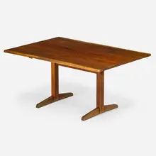 Small Trestle Dining Table by George Nakashima, sold Jan 2018